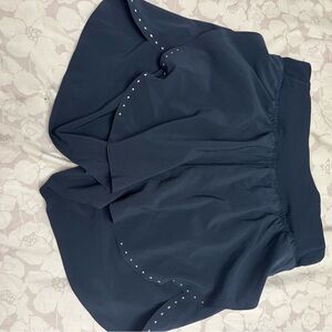 Navy lululemon running shorts size 2 flowy hardly worn!